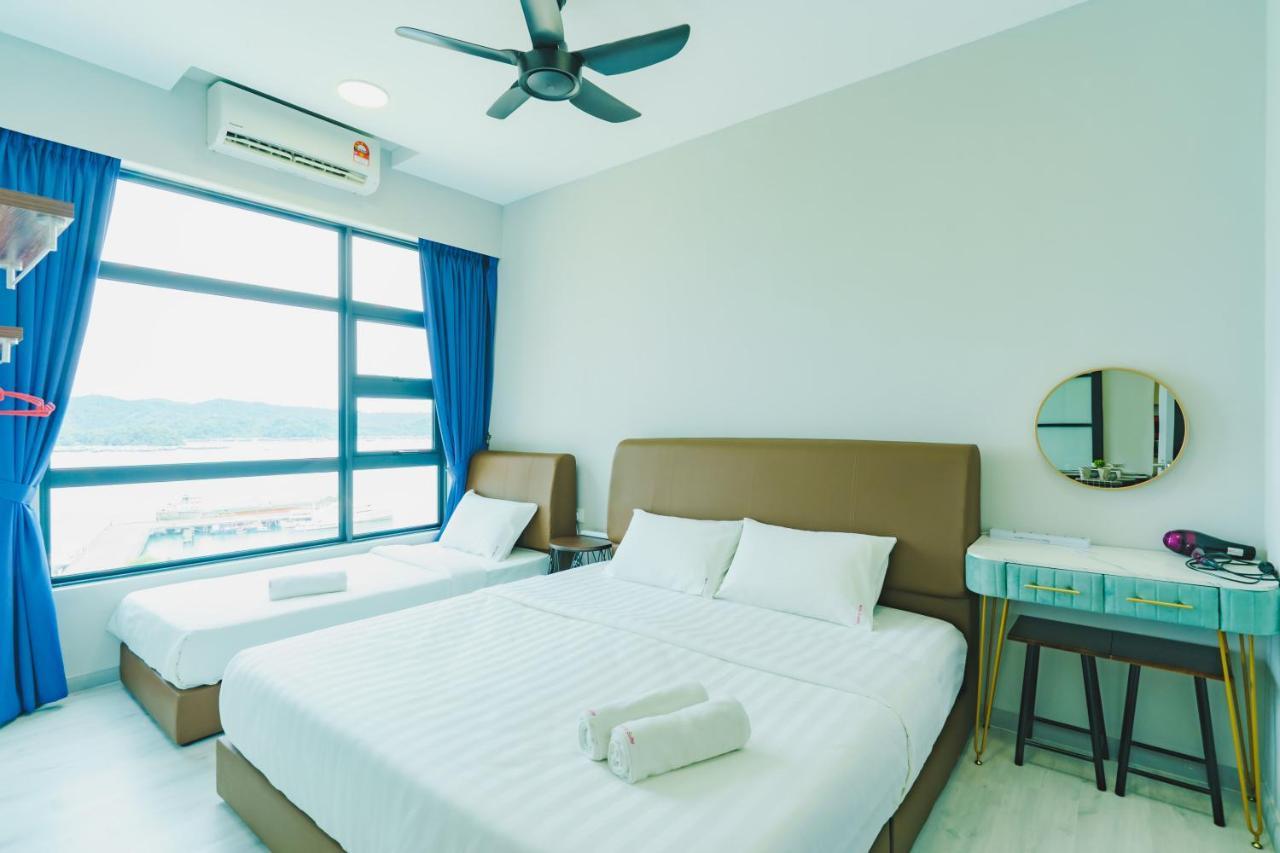 Full Seaview 2R1B Condo For 6Pax In Kota Kinabalu Kültér fotó